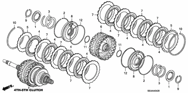 AT Clutch (4th-5th) for 2008 Acura TSX #0