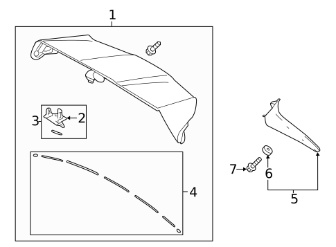 Spoiler for 2018 Toyota Highlander #0