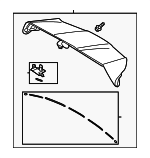 760850E924 - : Spoiler Assembly for Toyota: Highlander Image