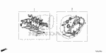 61105A0A00 - Engine: GASKET KIT, CYLINDER HEAD for Honda Image