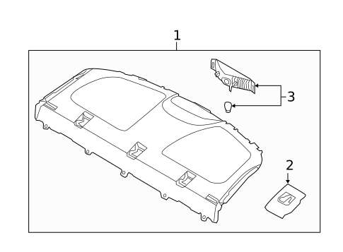 Interior Trim - Rear Body for 2014 Hyundai Elantra Coupe #1