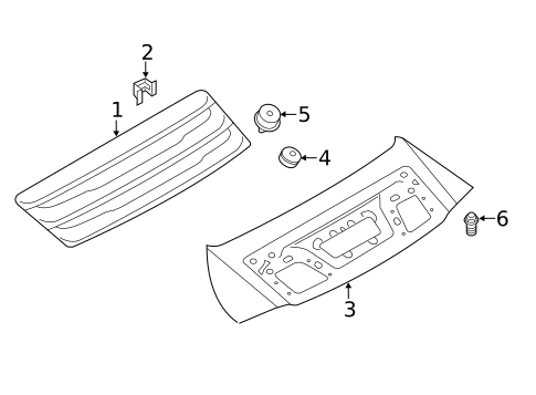 Exterior Trim - Engine Lid for 2016 Porsche 911 #1