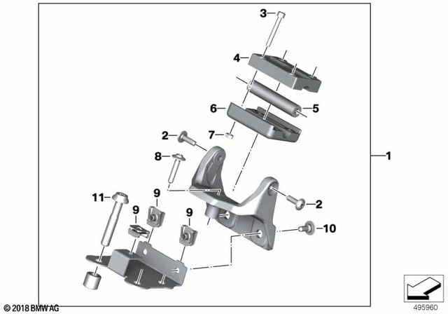 46638534939 - Navigation &amp; Communication: Body Screw Without Shoulder - M5X25 for BMW-Motorrad Image
