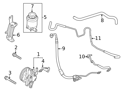 Pump & Hoses for 2010 Kia Soul #0