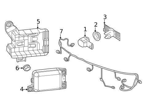 Electrical Components for 2019 Volkswagen Atlas #2