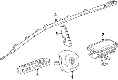 Air Bag Components for 2024 Acura ZDX #1