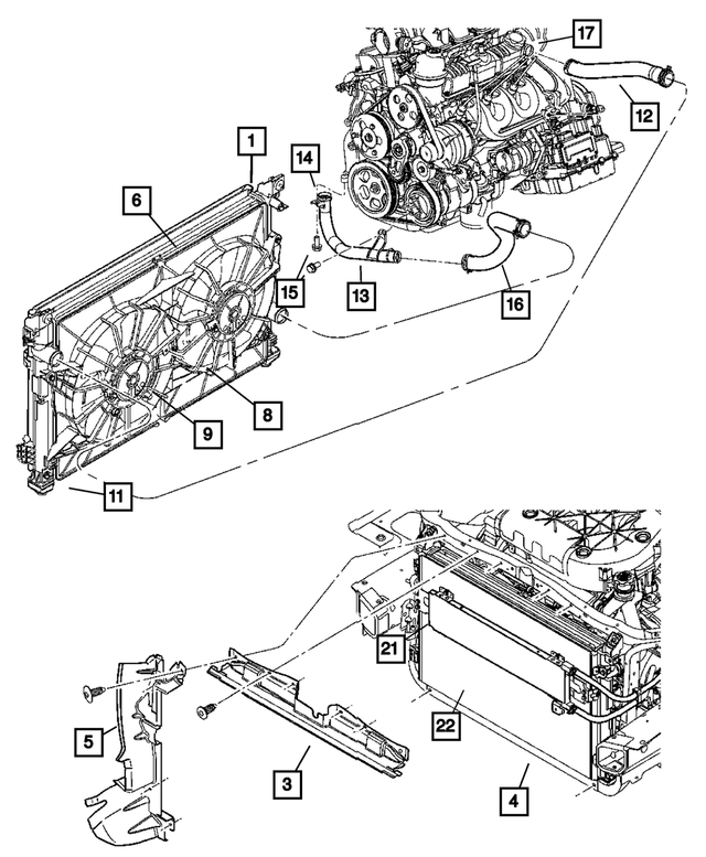 2AMR2702AA - : Engine Cooling Radiator for Mopar Image