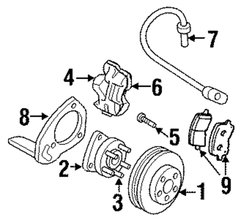 Brake Components for 2000 Oldsmobile Intrigue #0