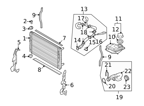 Radiator & Components for 2009 Audi S4 #0