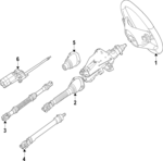 16646002039E38 - Steering: Steering Wheel for Mercedes-Benz Image