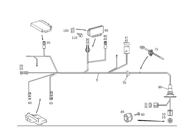 75451526 - Trailer Coupling: Contact Socket for Mercedes-Benz Image image