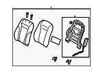 88300J6110RJ7 - Body: Seat Back Assembly for Kia: K900 Image