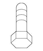 6505813AA - Body: Bumper Cover Screw for Mopar Image