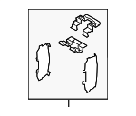 26298SJ000 - Brakes: Hardware Kit for Subaru: Forester, Legacy, Outback, WRX Image