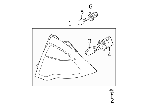 Tail Lamps for 2012 Ford Fusion #0