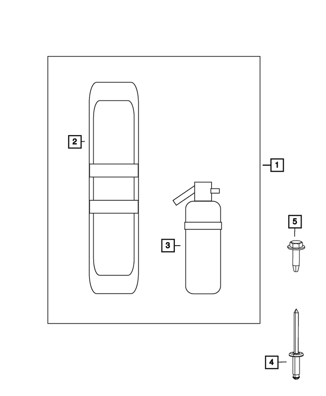 55352852AA - Wheels: Tool Set for Mopar Image image
