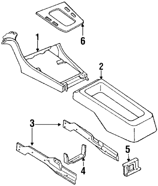 9699260U00 - Body: Rear Console Reinforcement for Infiniti Image