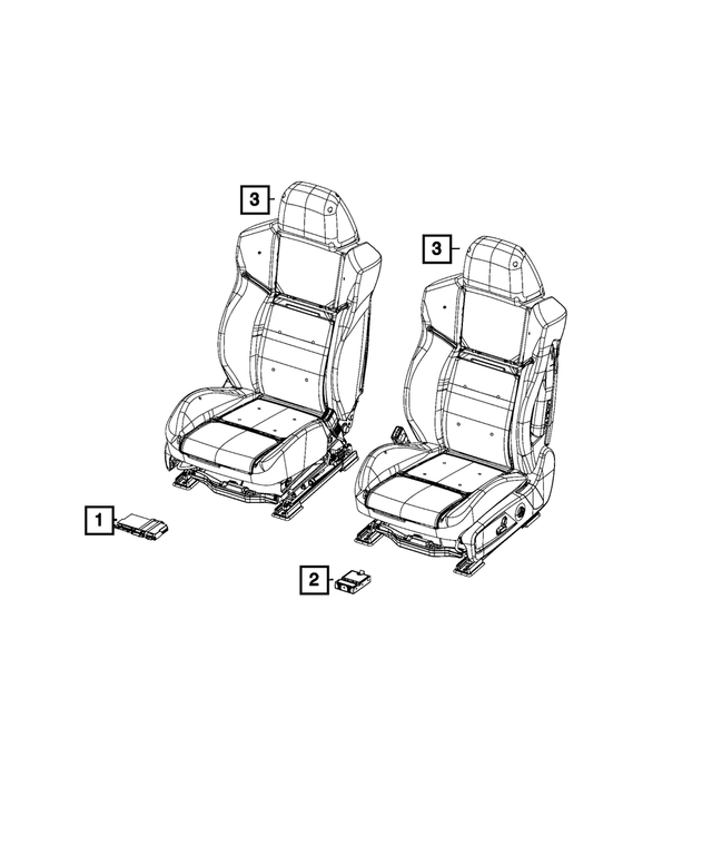 « 68465834AA – Electrical : Mémoire De Siège Module, Export pour Mopar Image »