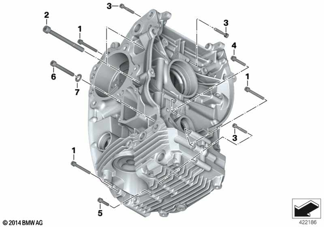 7129905599 - Engine: Isa Screw with Washer - M6X50-8.8-ZNNIV for BMW-Motorrad Image image