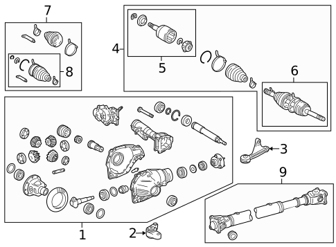 Carrier & Front Axles for 2016 Lexus LX570 #0