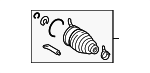 443760053 - Front Drive Axle: Inner Boot for Lexus: LX570 Image