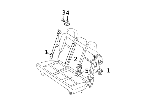 Seat Belt for 2001 Chrysler PT Cruiser #0