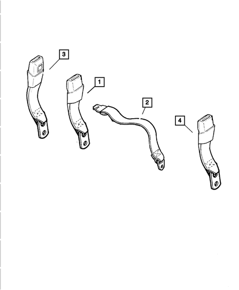 Seat Belts-Front and Rear for 2002 Dodge Ram 2500 #1