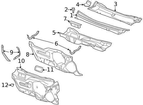 Bumper & Components - Front for 2008 Chevrolet Malibu #2