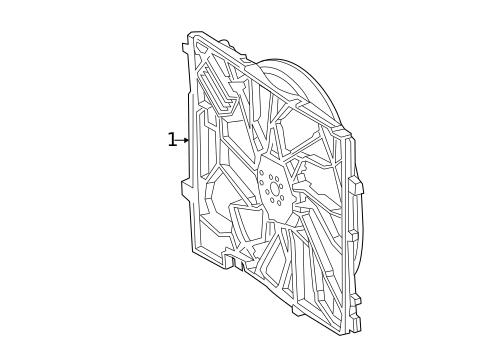 Cooling Fan for 2013 Mercedes-Benz SL63 AMG #1