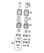 7GK46SA5AD - : Front Seat Back Cover, Right for Mopar Image