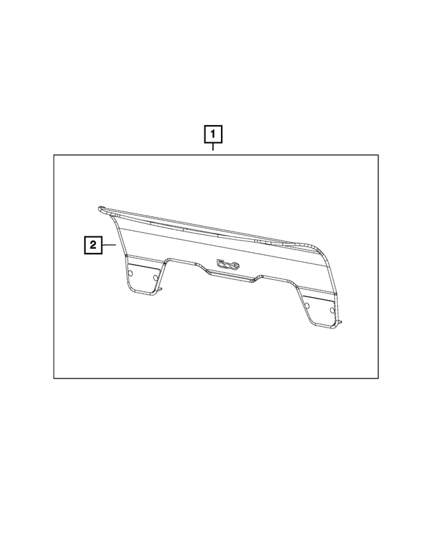 1TN75JXWAA - : Rear Seat Wind Screen for Mopar Image