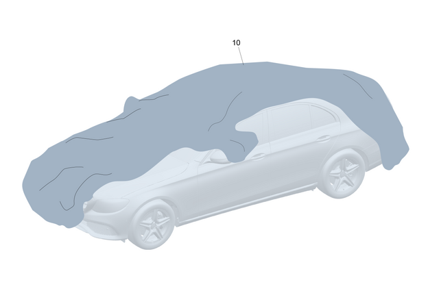 2238990700 - Tarp: Covering Tarp for Mercedes-Benz: S500, S63 AMG E Performance Image