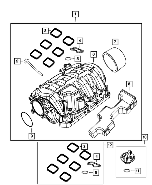 Manifolds and Vacuum Fittings for 2023 Dodge Charger #1