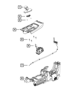 5RW075U5AC - 8HP95; 8-Speed; Automatic Transmission: Gearshift Boot And Knob for Mopar Image