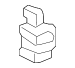 50825S3VA00 - Engine: Side Mount Bracket Damper for Honda: Odyssey, Pilot, Ridgeline Image