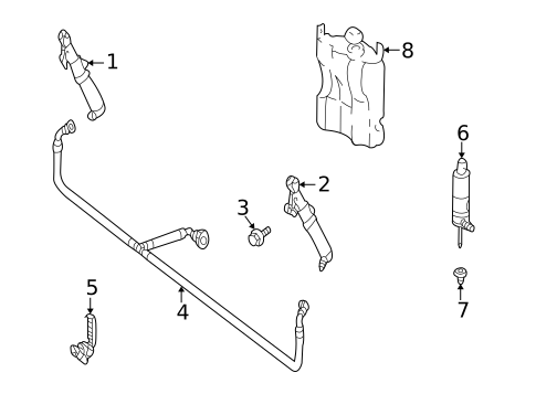 Washer Components for 2003 Mercedes-Benz C 230 #0