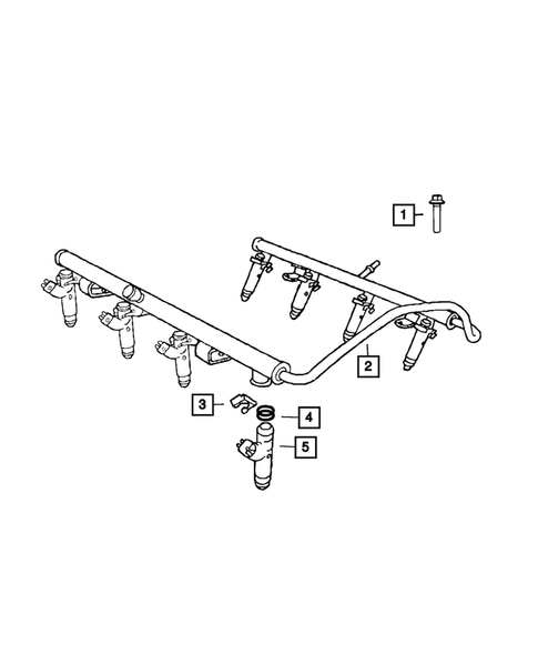 Fuel Rail and Injectors for 2011 Ram 1500 #0