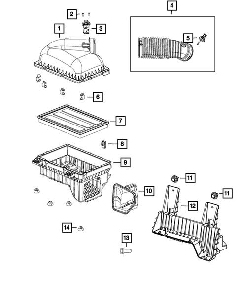 Air Cleaner for 2018 Ram 3500 #2