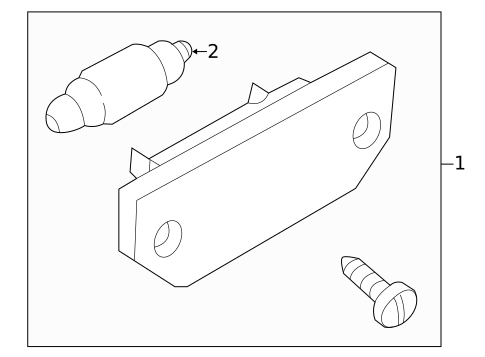 License Lamps for 1998 Volkswagen Passat #0
