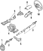 E1FZ3C611A - Steering: Boot for Ford: Escort, EXP Image