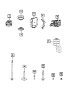 68403970AA - : Body Hold Down Cushion, Right for Jeep: Grand Wagoneer, Wagoneer Image