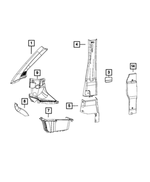 1ZS18JXWAA - Interior Trim: Seat Belt Opening Plug for Mopar Image image