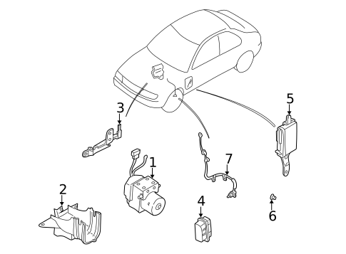 ABS Components for 1999 Nissan Altima #0