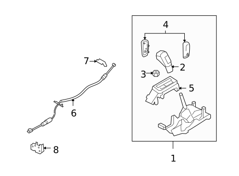 Shifter Housing for 2007 Lincoln MKX #0