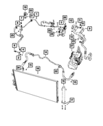 68104662AA - Air Conditioners and Heaters: Receiver Drier O Ring for Mopar Image