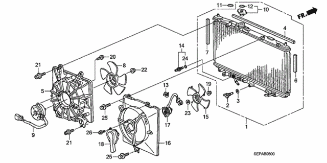 Radiator for 2008 Acura TL #0