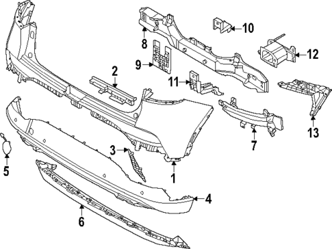 Bumper & Components - Rear for 2023 Genesis GV60 #0