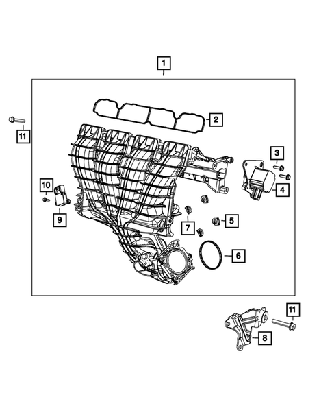 Manifolds and Vacuum Fittings for 2015 Jeep Compass #1