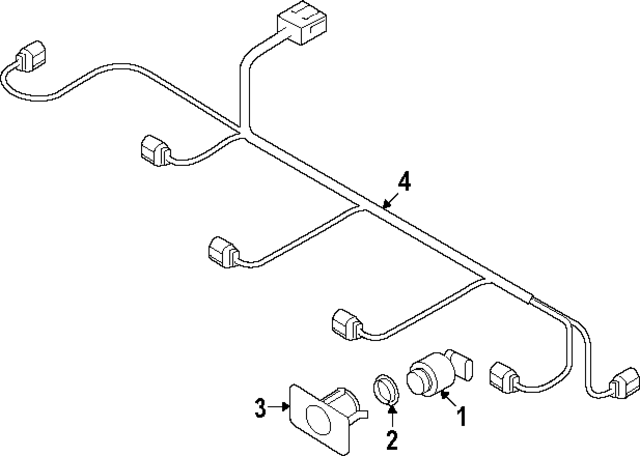 4KE971095CP - Body: Wire Harness for Audi Image