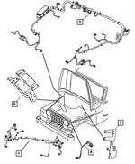 68027531AB - : Dash Wiring for Jeep: Wrangler Image
